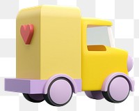 PNG  A cargo truck vehicle cartoon toy.