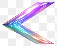 PNG Arrow iridescent purple symbol 