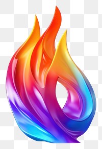 PNG  Fire icon iridescent white background creativity igniting.