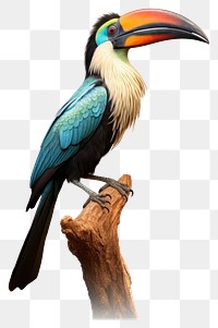 PNG  Hornbill bird iridescent animal toucan beak.