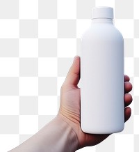 PNG Bottle mockup holding street white.