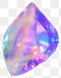 PNG  A holography gem gemstone amethyst crystal.