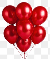 PNG  Balloon red celebration anniversary. AI generated Image by rawpixel.