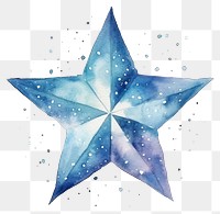 PNG  Star in Watercolor style galaxy symbol white background.