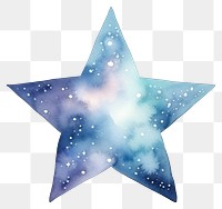 PNG  Star in Watercolor style galaxy symbol night.