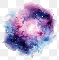 PNG  Space in Watercolor style astronomy universe nebula.