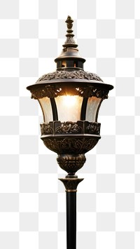 PNG  Garden lamp in a calm garden architecture illuminated decoration. AI generated Image by rawpixel.