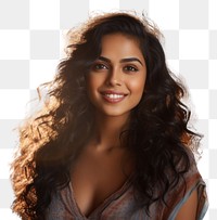PNG  Indian women wearing casual clothes smiling adult smile hairstyle. AI generated Image by rawpixel.
