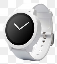 PNG White blank smartwatch mockup mockup wristwatch technology jewelry.