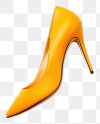 PNG Blank high heel mockup footwear shoe simplicity.