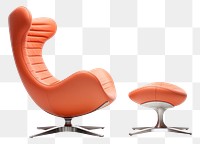 PNG  Arm chair furniture white background technology.