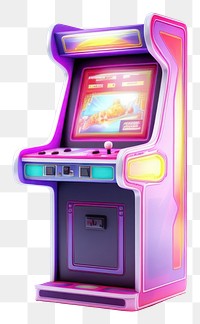 PNG  Arcade machine white background electronics.