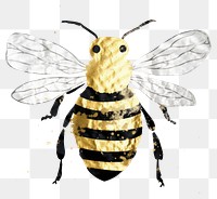 PNG  Bee ripped paper animal insect wasp.