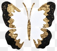 PNG  Butterfly ripped paper animal white background accessories.