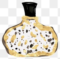 PNG  Perfume bottle ripped paper vase food white background.