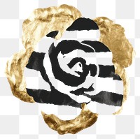 PNG  Rose ripped paper white background creativity wildlife.
