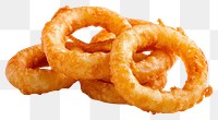 PNG  Crispy onion ring pretzel food dish.
