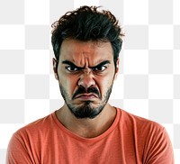PNG  Latino man angry face portrait photography adult.