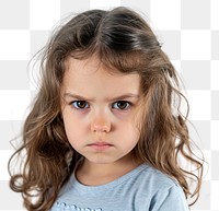 PNG  Lil girl angry face portrait photography child.