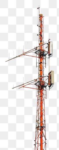 PNG  Radio antenna architecture broadcasting electricity.