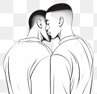PNG Kissing drawing sketch adult.