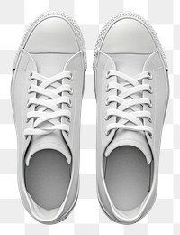 PNG Shoes mockup white footwear shoelace.