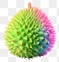 PNG Icon iridescent durian pineapple fruit.