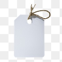 PNG Clothes label tag packaging mockup flower plant white.