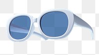 PNG Close up white modern sunglasses blue sky accessories.
