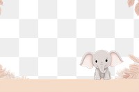PNG Cute background elephant cartoon cute. AI generated Image by rawpixel.
