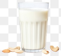 PNG  Cashew milk dairy drink food.