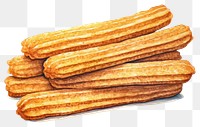 PNG  Churros dessert bread food.