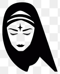 PNG Bride icon adult black white.