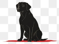 PNG Minimal dog animal mammal pet. AI generated Image by rawpixel.