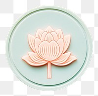 PNG  Lotus Seal Wax Stamp flower plate fragility.