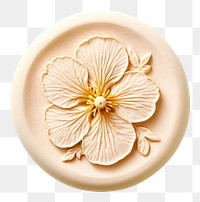 PNG  Primrose flower Seal Wax Stamp white background accessories freshness.