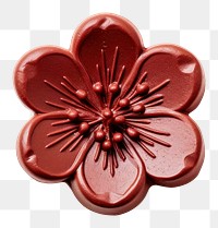 PNG  Sakura flower Seal Wax Stamp jewelry white background accessories.