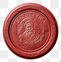 PNG  Santa Seal Wax Stamp craft white background currency.