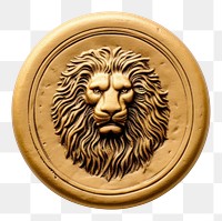 PNG  Seal Wax Stamp lion print locket bronze craft.