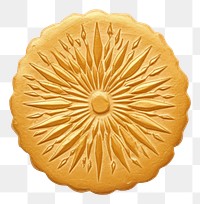 PNG Seal Wax Stamp sun print gold food 