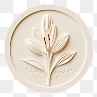 PNG  Tuberose flower Seal Wax Stamp porcelain plate accessories.