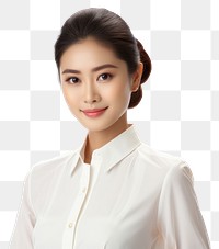 PNG Modern business thai woman portrait blouse smile.