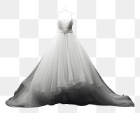 PNG  White wedding dress fashion black gown. 