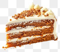 PNG A Piece of Carrot Cake cake dessert cream.