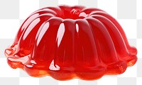 PNG Red jelly food white background freshness. 