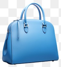 PNG  Handbag leather purse blue.