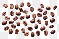 PNG Coffee beans backgrounds food white background. 
