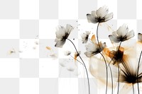 PNG Ink flowers backgrounds petal plant. AI generated Image by rawpixel.