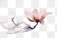 PNG Ink magnolia flower drawing sketch petal. 
