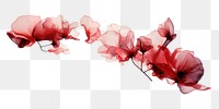 PNG Ink petals flower plant white background. 